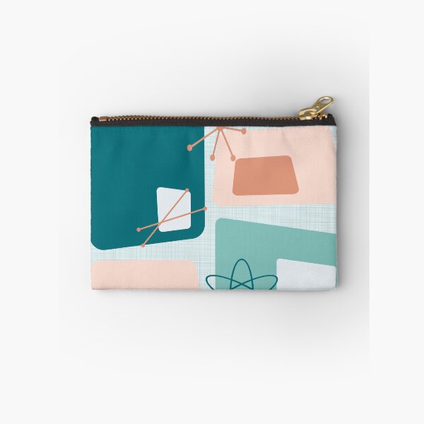 Item preview, Mid Century Modern Abstract 18 Teal, Peach designed and sold by trdstudio.
