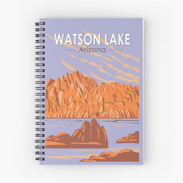 Item preview, Watson Lake Arizona Travel Art Vintage designed and sold by KrisSidDesigns.