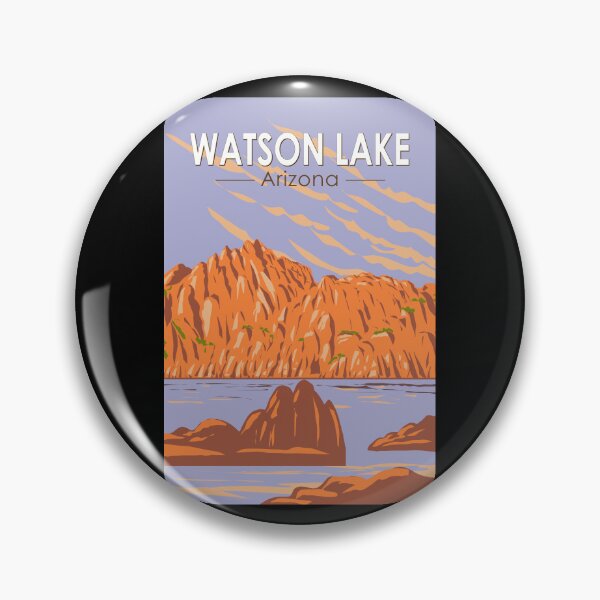 Item preview, Watson Lake Arizona Travel Art Vintage designed and sold by KrisSidDesigns.