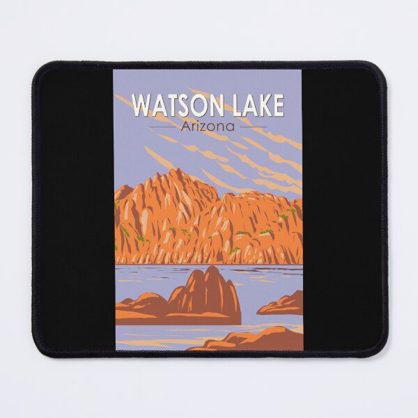 Item preview, Watson Lake Arizona Travel Art Vintage designed and sold by KrisSidDesigns.