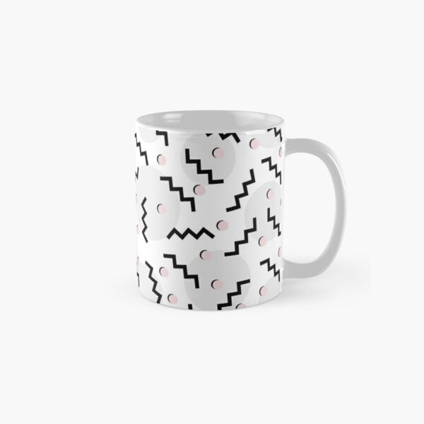 Back to the 80's eighties, funky memphis pattern design Coffee Mug by 5mm  Paper