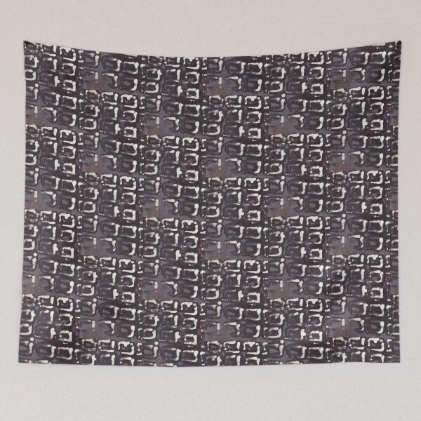 Item preview, gray white abstract batik pattern on fabric designed and sold by colorfulglee.