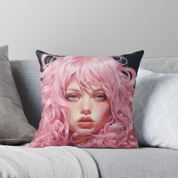 Item preview, Green-eyed beautiful girl with pink colored hair designed and sold by Dream-Way.