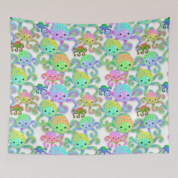 Item preview, Rainbow tako octopuses designed and sold by ookaiyah.