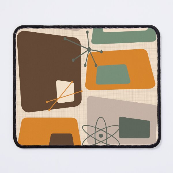 Item preview, Mid Century Modern Abstract 18 Chocolate, Green, Orange designed and sold by trdstudio.