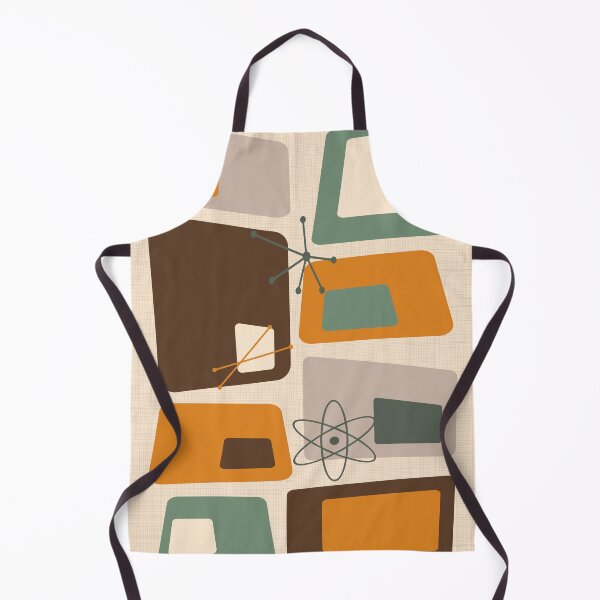 Item preview, Mid Century Modern Abstract 18 Chocolate, Green, Orange designed and sold by trdstudio.