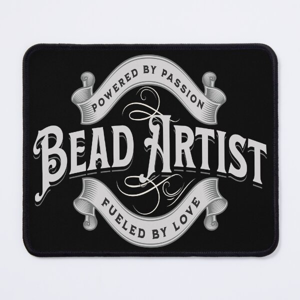 Item preview, Bead Artist powered by passion fueled by love jewelry maker gift ornamental ribbon designed and sold by MetalicBabe.