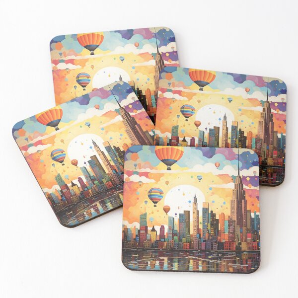 Item preview, Whimsical Skyline designed and sold by DesignArtique.