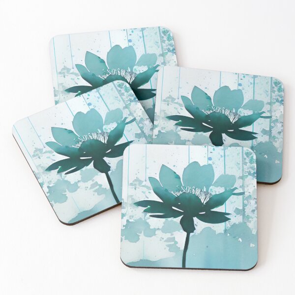 Item preview, Blue Blooms in Aqueous Cascade designed and sold by Simple-Art-work.