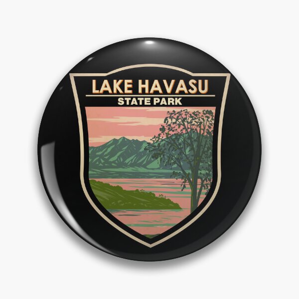 Item preview, Lake Havasu State Park Travel Art Badge designed and sold by KrisSidDesigns.