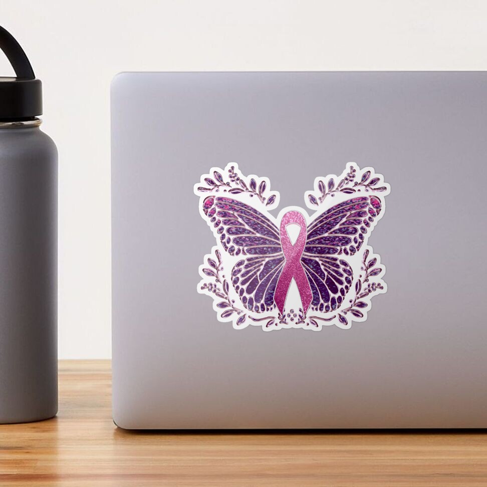 All Cancer Awareness Filigree Butterfly (Lavender) Mug (15oz