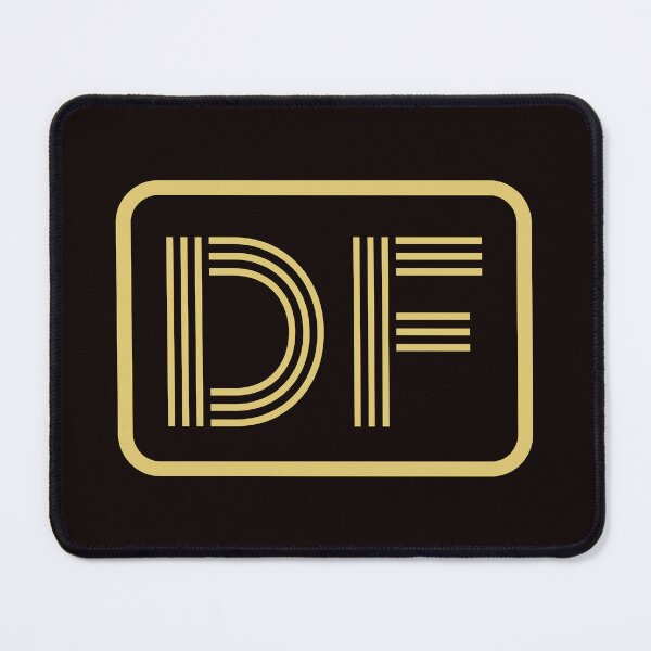 Item preview, DF Initials Gold Geometric Letters designed and sold by Jeallan Designs.