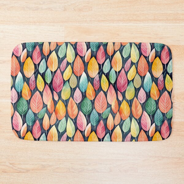 Item preview, A Colourful Watercolour Leaf Pattern designed and sold by 89BLACK.