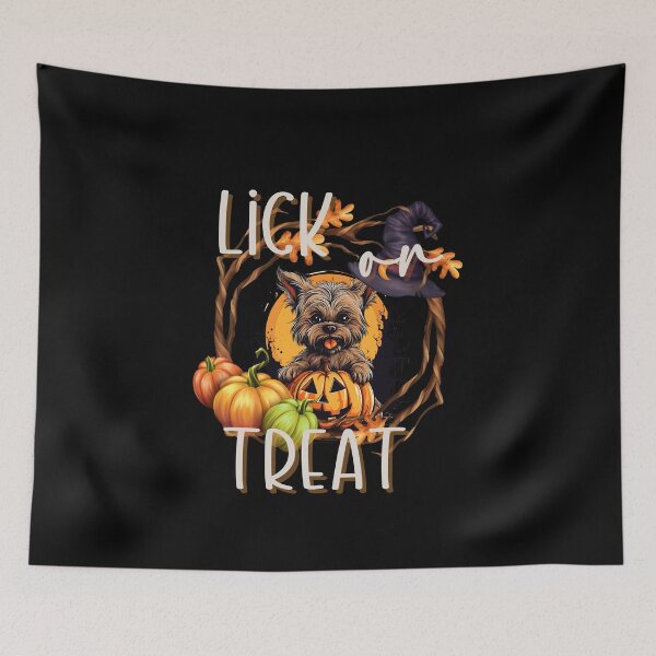 Item preview, Lick or Treat Good Spooky Vibes Halloween Yorkshire Terrier designed and sold by PupilLove.