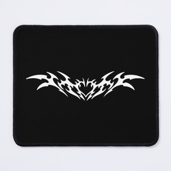Item preview, Y2K White Heart Neo Tribal Cyber Sigilism designed and sold by sunriseagony.