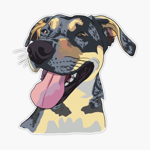 Tucker dog Sticker for Sale by ayman998