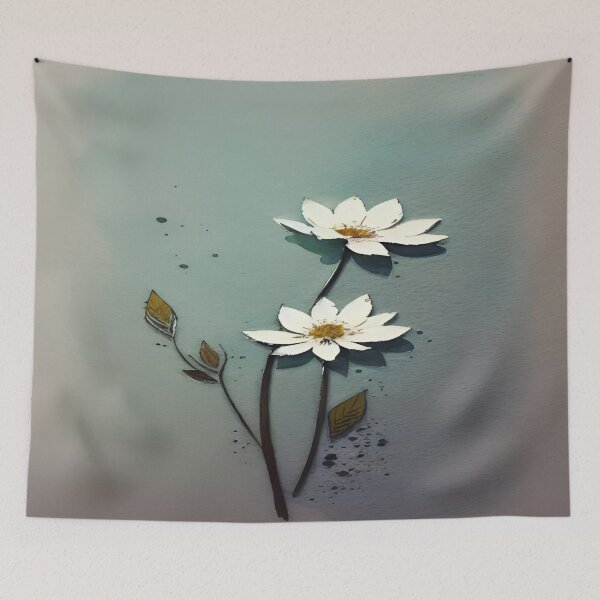 Item preview, 3D Daisies in Serene Sky designed and sold by Simple-Art-work.