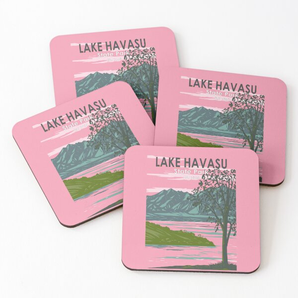 Item preview, Lake Havasu State Park Travel Art Vintage designed and sold by KrisSidDesigns.