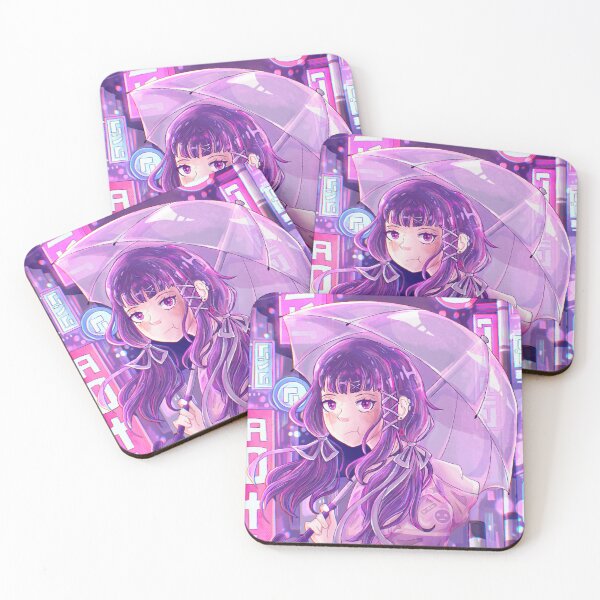 Item preview, Anime Girl In Neon Cyberpunk Tokyo  designed and sold by Emi-exe.