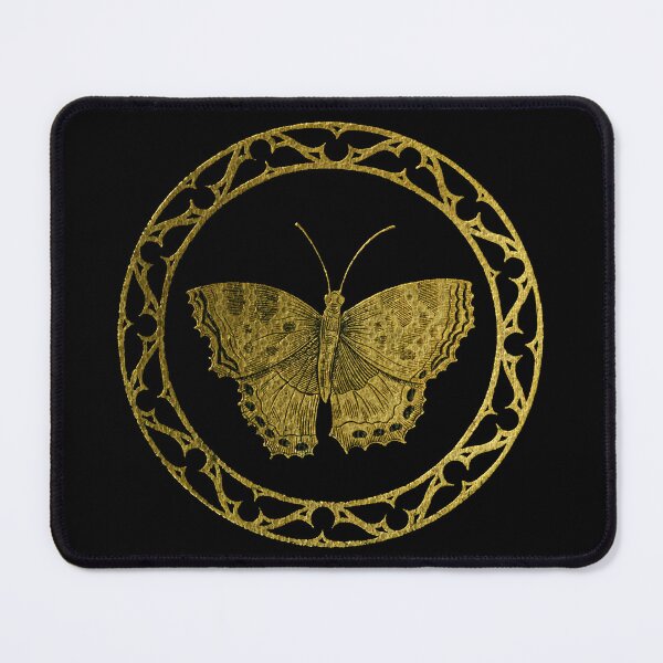 Artikelvorschau, Goldener Schmetterling im goldenen Ring. entworfen und verkauft von Luggnagg.