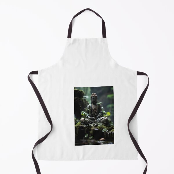 Item preview, a buddha statue sitting on top of a moss covered rock designed and sold by Dark Fantasy Store.
