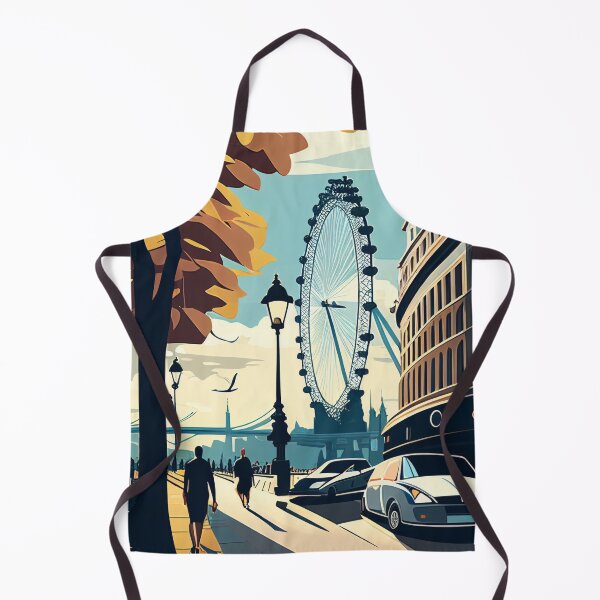 Item preview, London street view in autumn London Eye designed and sold by JadesignFang.