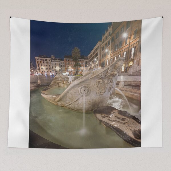 Item preview, Old Boat Fountain Rome Italy designed and sold by PhotoArt by Joan Carroll.