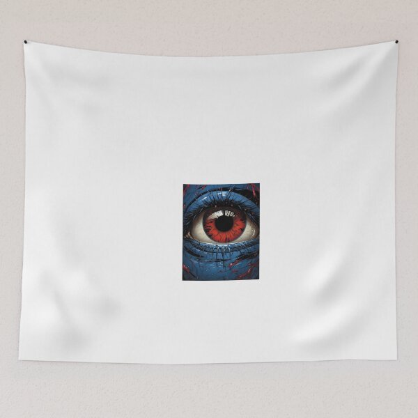 Item preview, a close up of an eye with blood all over it designed and sold by Dark Fantasy Store.