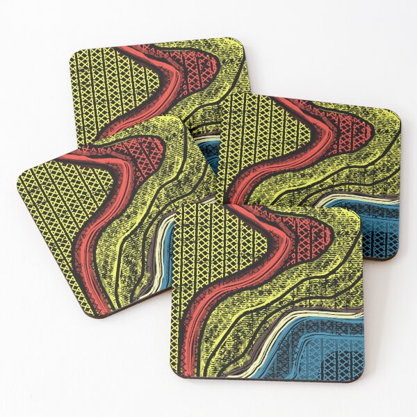 Item preview, Flowing wavy geometric  designed and sold by mwebba2005.