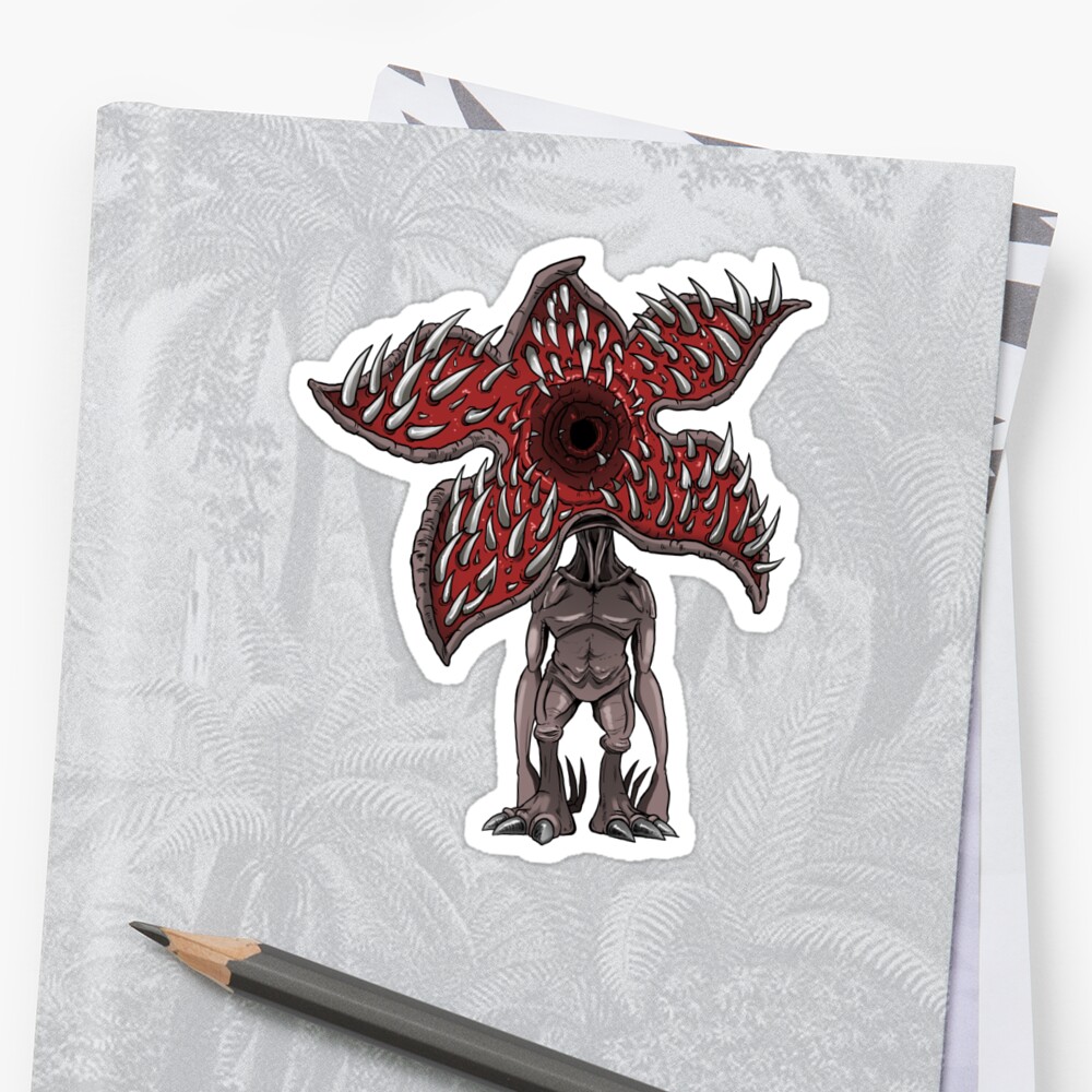 "Demogorgon Sticker - Terror Toddlers" Sticker by thecalgee | Redbubble