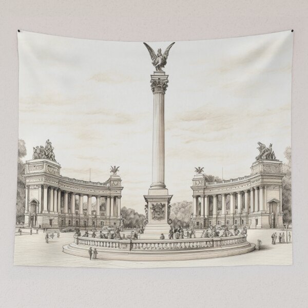 Item preview, Heros' Square of Budapest designed and sold by WOYEJun.