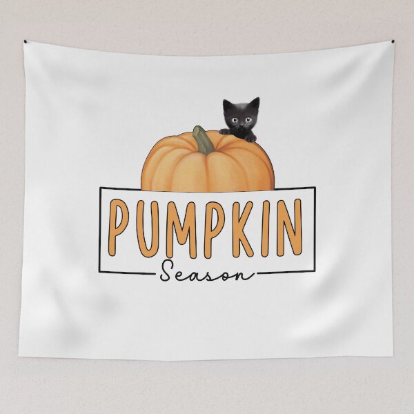 Item preview, Pumpkin Season Cat designed and sold by HappyLifeCreate.