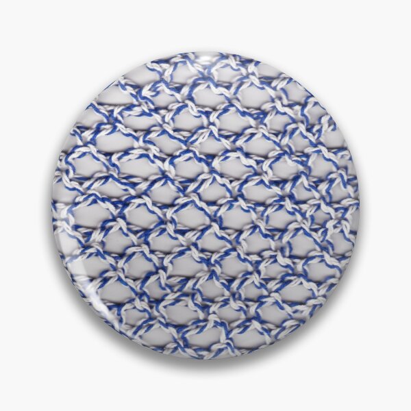 Item preview, Blue and white knitted pattern designed and sold by colorfulglee.