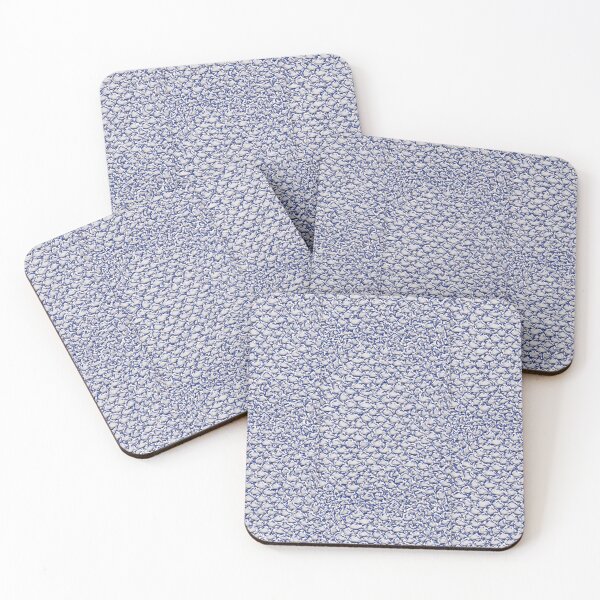 Item preview, Blue and white knitted pattern designed and sold by colorfulglee.