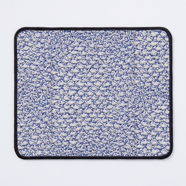 Item preview, Blue and white knitted pattern designed and sold by colorfulglee.