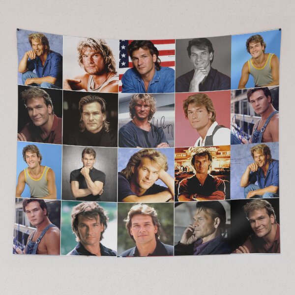 Item preview, Patrick Swayze Photo Collage designed and sold by GoghGetta.