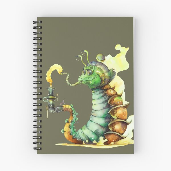 Item preview, Steampunk Caterpillar smoking a pipe illustration from Alice in Wonderland designed and sold by KOTOdesign.