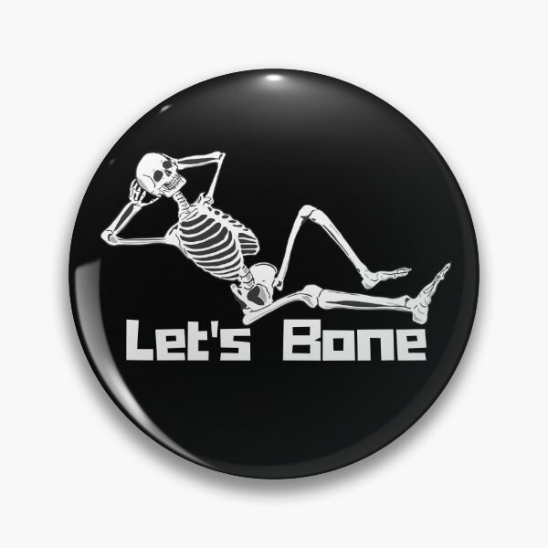 Artikelvorschau, Lustiges Let's Bone-T-Shirt mit Halloween-Thema und Skelett entworfen und verkauft von RGartdesign.