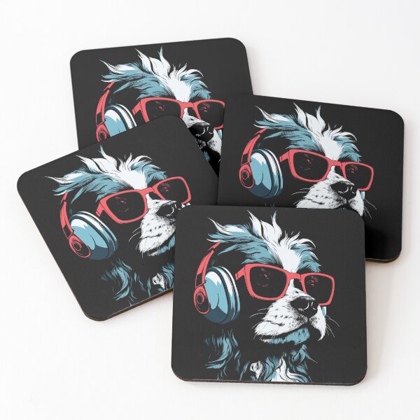 Item preview, dog with headphones (2) designed and sold by atzek.