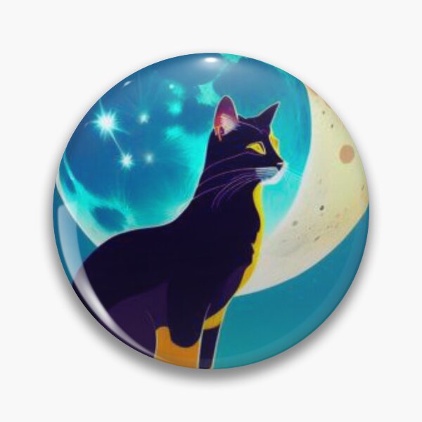 Item preview, Cat with Moon designed and sold by Joernoob.