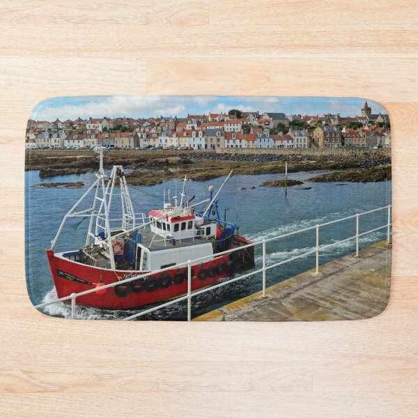 Item preview, Pittenweem and a red fishing boat designed and sold by S-and-W-4ever.