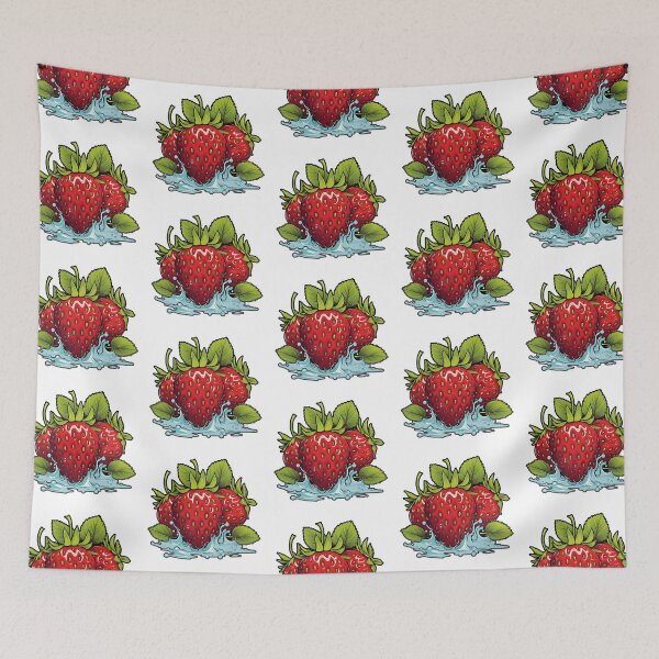 Item preview, red strawberry, juicy fruit, strawberries designed and sold by ArtHideaway.