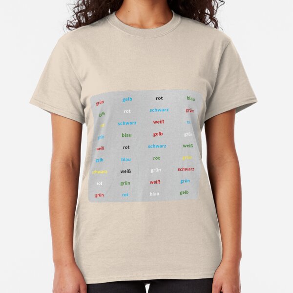 Stroop Test deutsch Classic T-Shirt