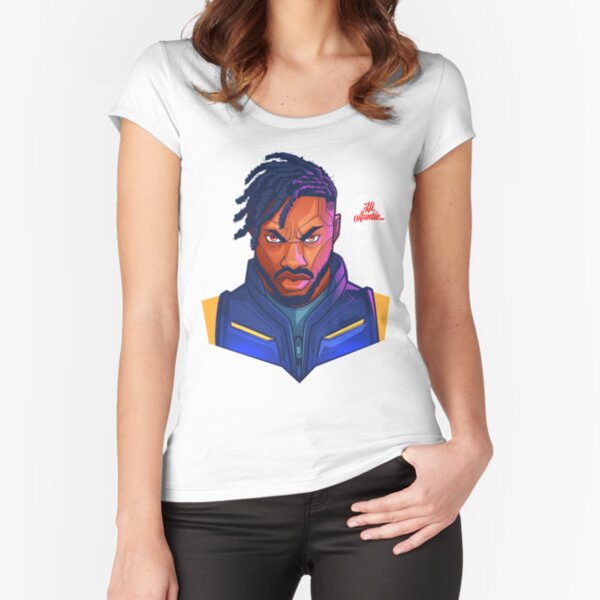 Kilmonger Was Right Fitted Scoop T-Shirt