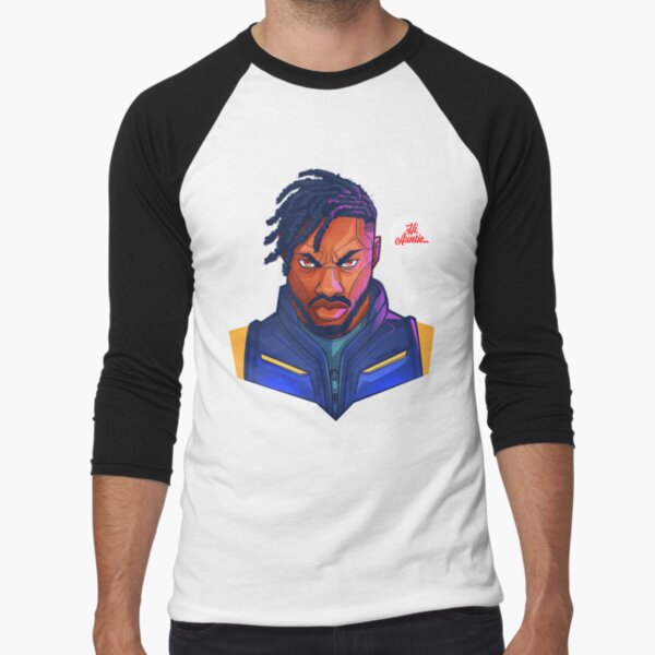 Kilmonger Was Right Baseball ¾ Sleeve T-Shirt