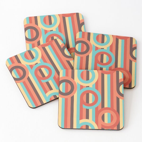 Item preview, Stripes meet circles red designed and sold by Designsbyluzia.