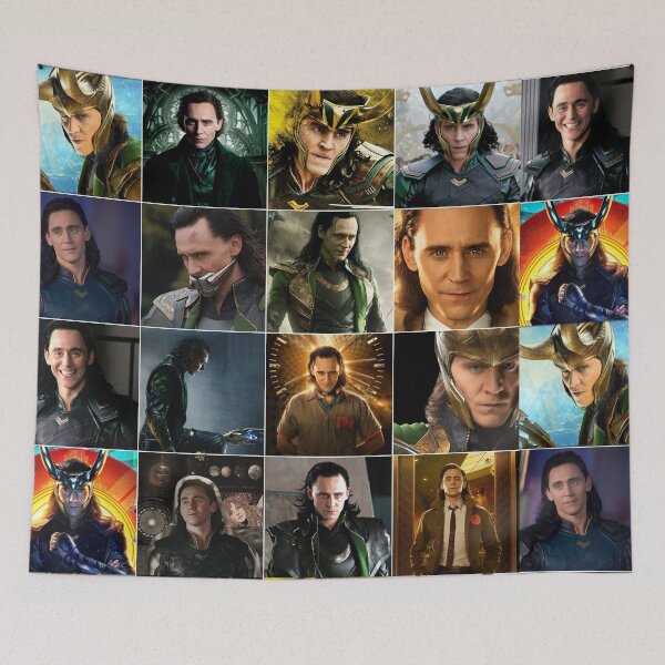 Item preview, Tom Hiddleston Mischief Photo Collage designed and sold by GoghGetta.