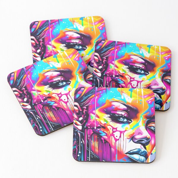 Item preview, Bright and colourful woman paint designed and sold by Rorulent.