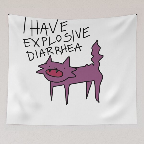 Item preview, Cat with diarrhea designed and sold by HummingGhost.