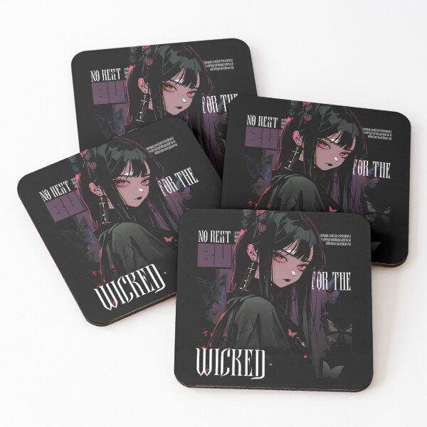 Item preview, No Rest For The Wicked Anime Halloween Goth designed and sold by CursedInk.